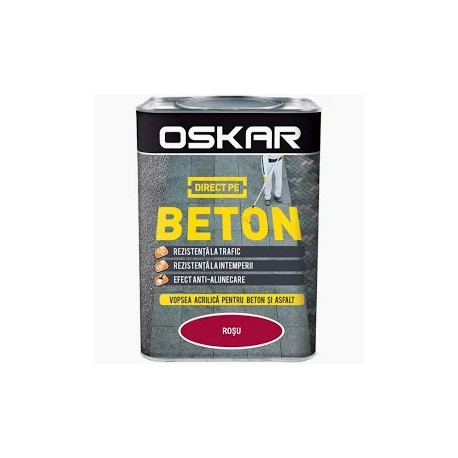 DIRECT PE BETON, 0.75 L, ROSU, OSKAR